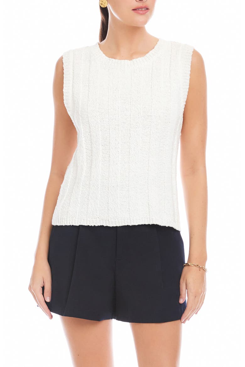 Zaydee Cotton Rib Tank, Main, color, OFF WHITE