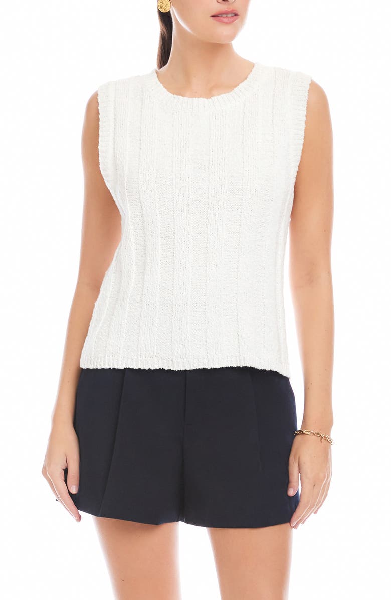FIFTEEN TWENTY Zaydee Cotton Rib Tank, Main, color, Off White