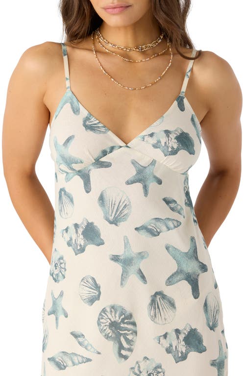 O'neill Luana Seashell Print Midi Slipdress
