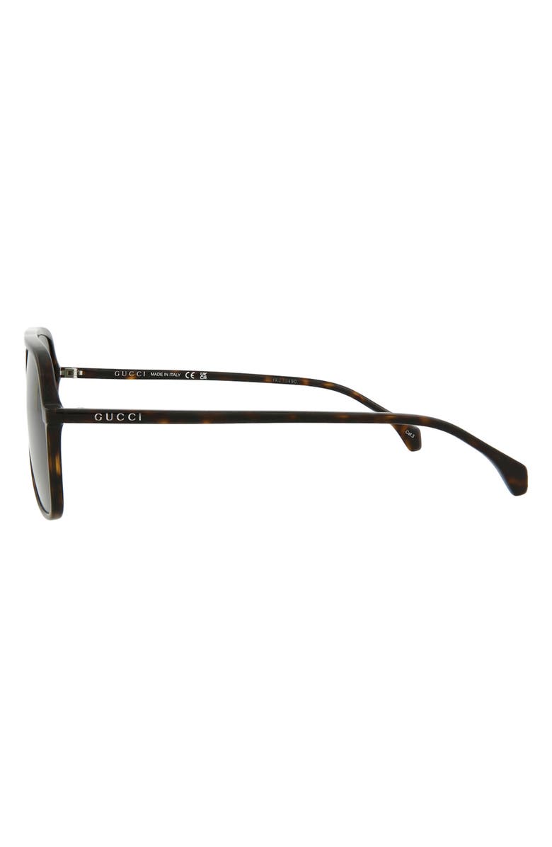 Gucci 58mm Best Aviator Sunglasses, Alternate, color, 