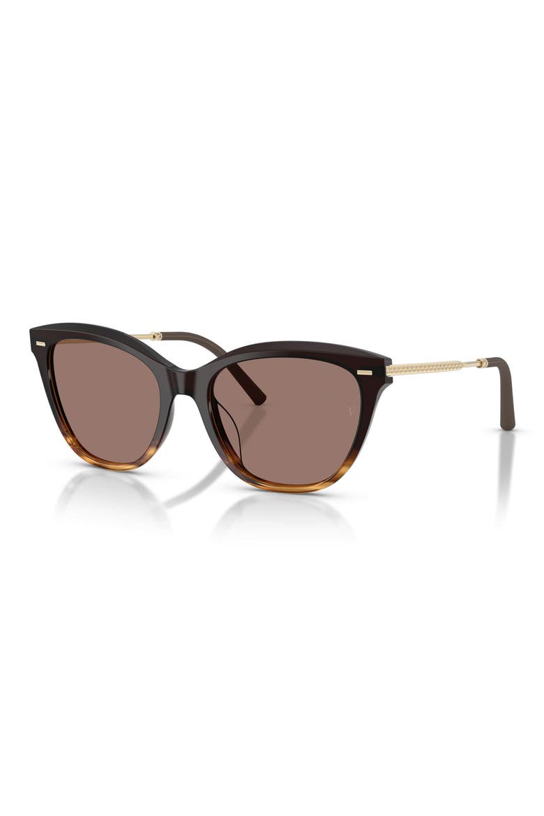 x Roger Federer Mr. Federer 55mm Cat Eye Sunglasses, Alternate, color, CORTADO / SIERRA