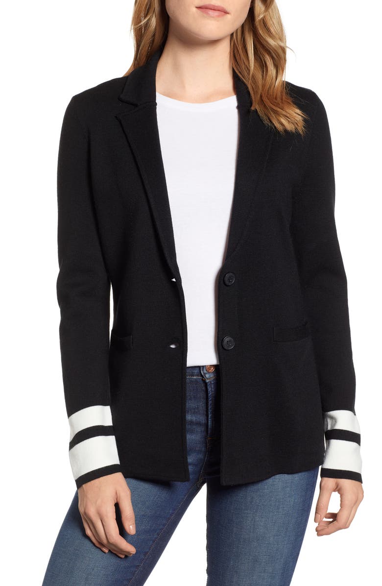 1901 Stretch Wool Blend Sweater Blazer, Main, color,