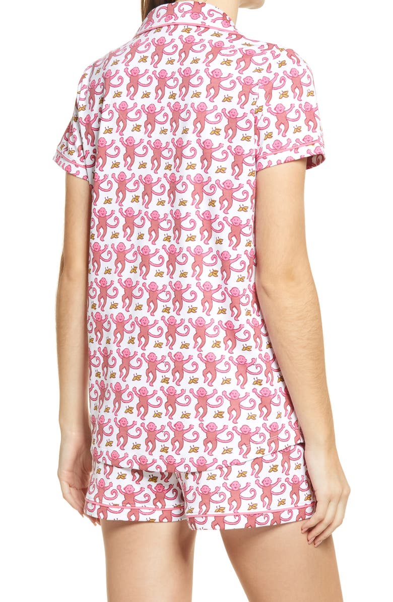 Roller Rabbit Monkey Polo Short Pajamas, Alternate, color,