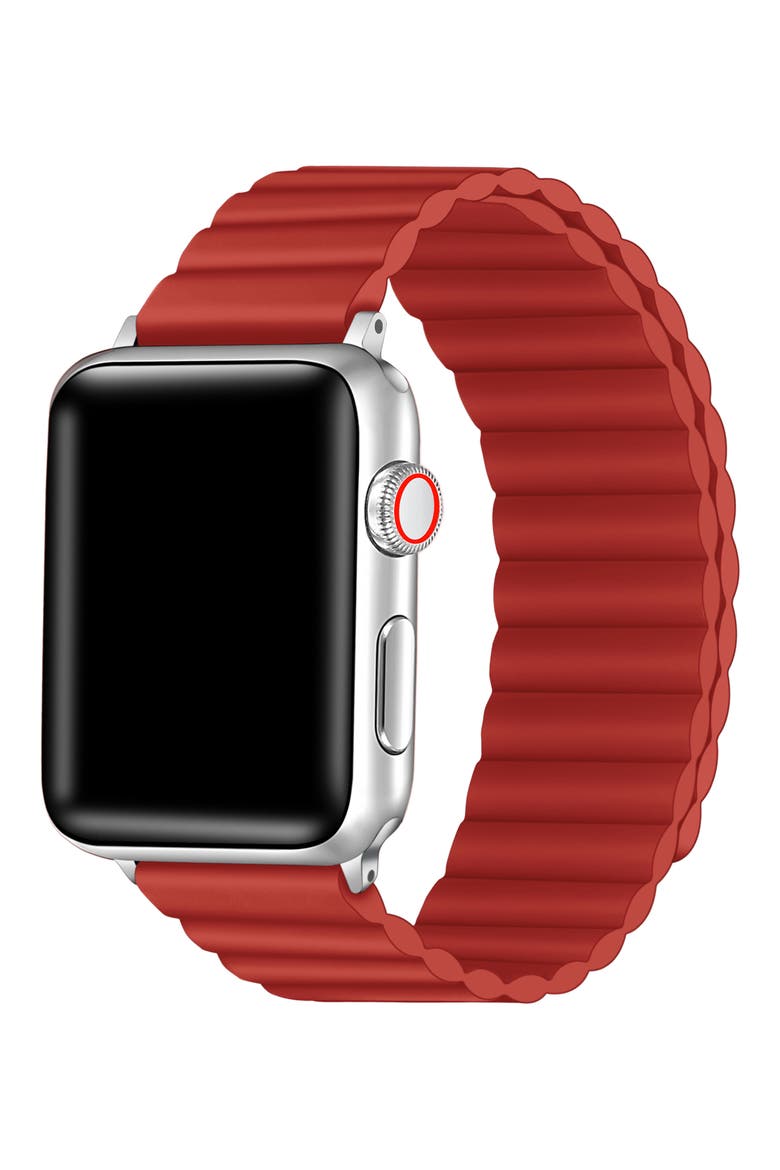 Silicone Apple Watch® Watchband, Alternate, color, RED