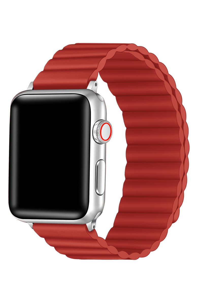 The Posh Tech Silicone Apple Watch<sup
®</sup
Watchband, Alternate, color, Red
