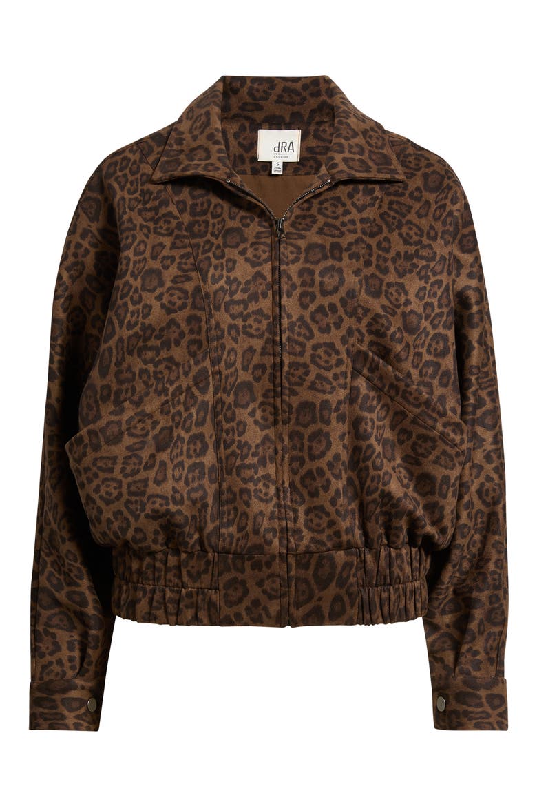 Paulina Leopard Print Bomber Jacket, Alternate, color, CLASSIC LEOPARD