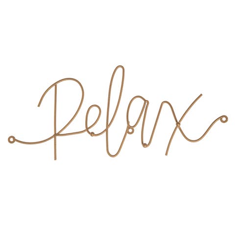 Relax Metal Hook Rack Metal Gold