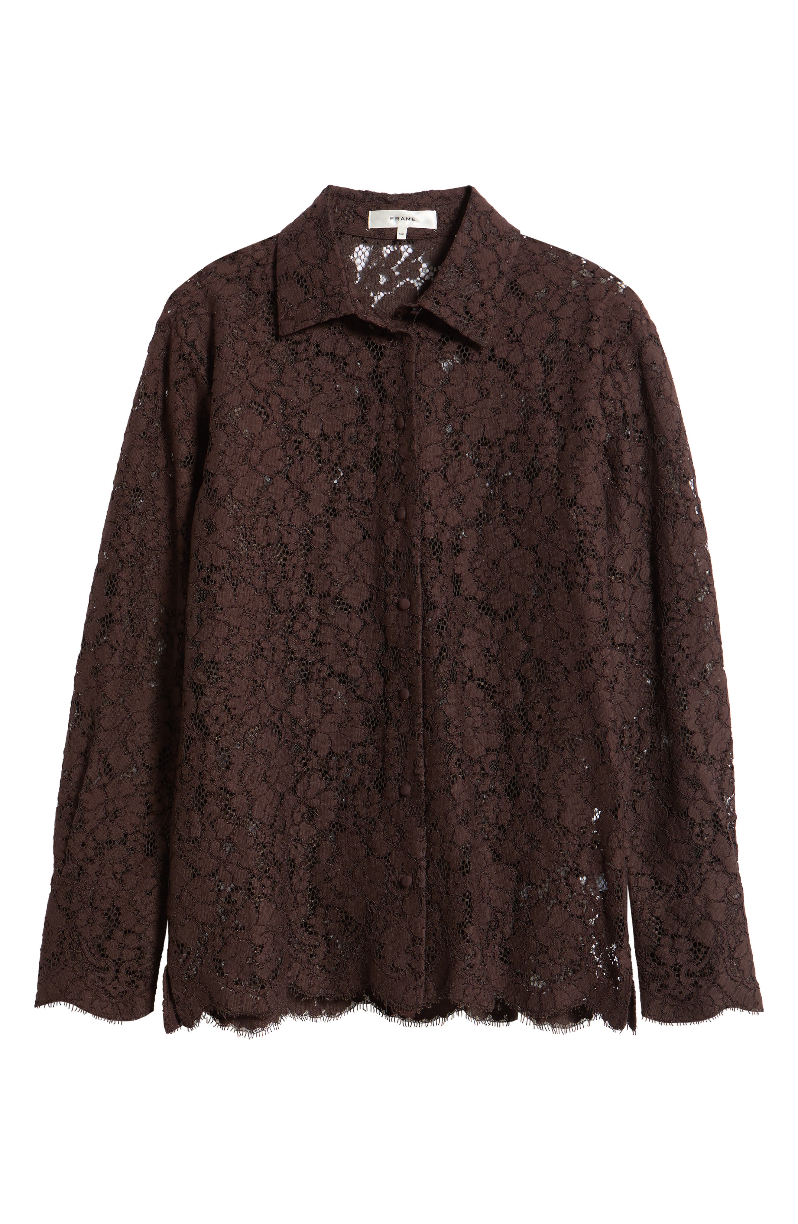 FRAME The Lace Standard Button-Up Shirt (Women) | Nordstrom