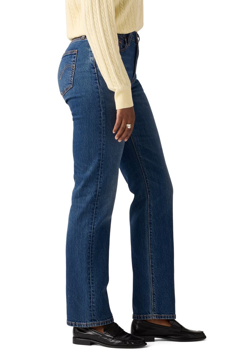 501® Curve Straight Leg Jeans, Alternate, color, HISTORY TODAY LTW