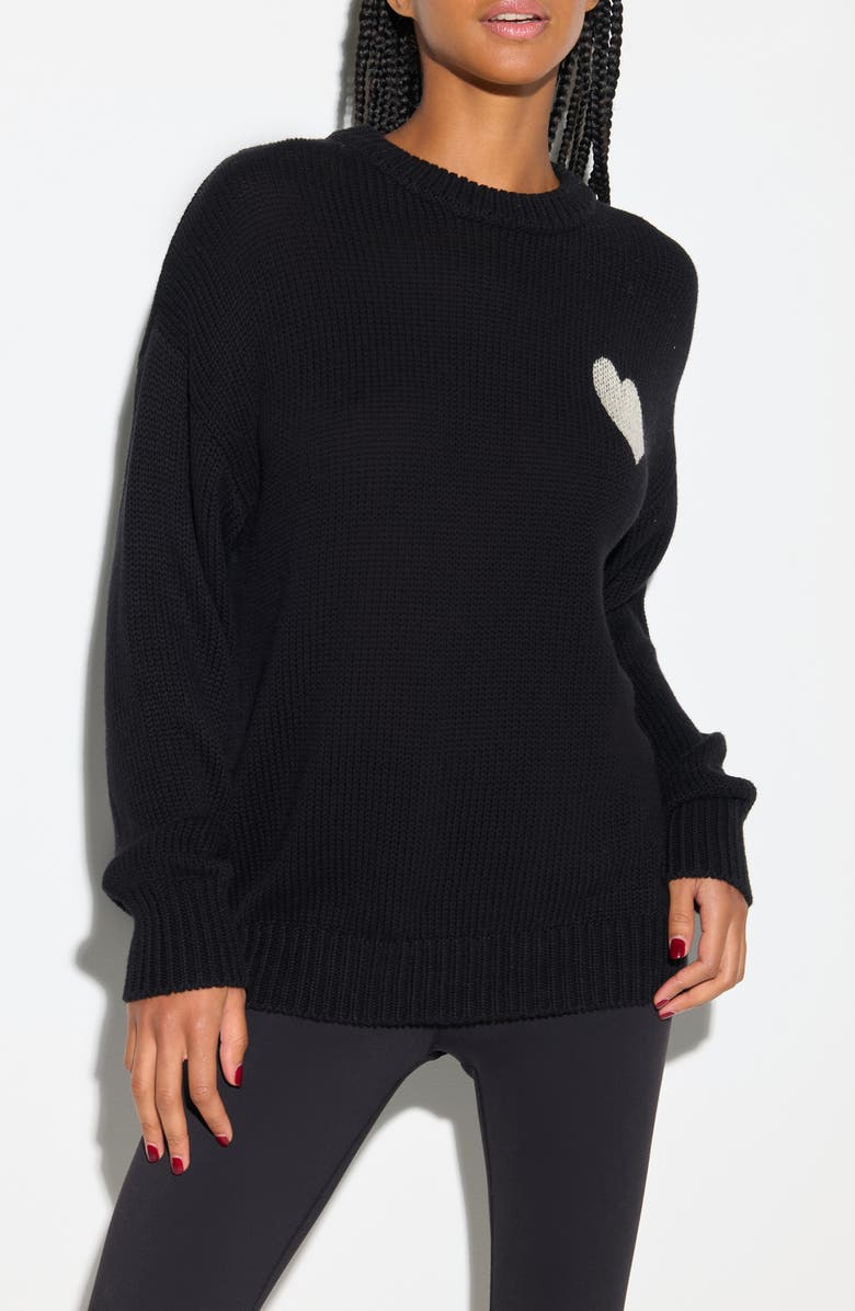 Spiritual Gangster Johnie Mantra Cotton & Cashmere Graphic Sweater, Main, color, 