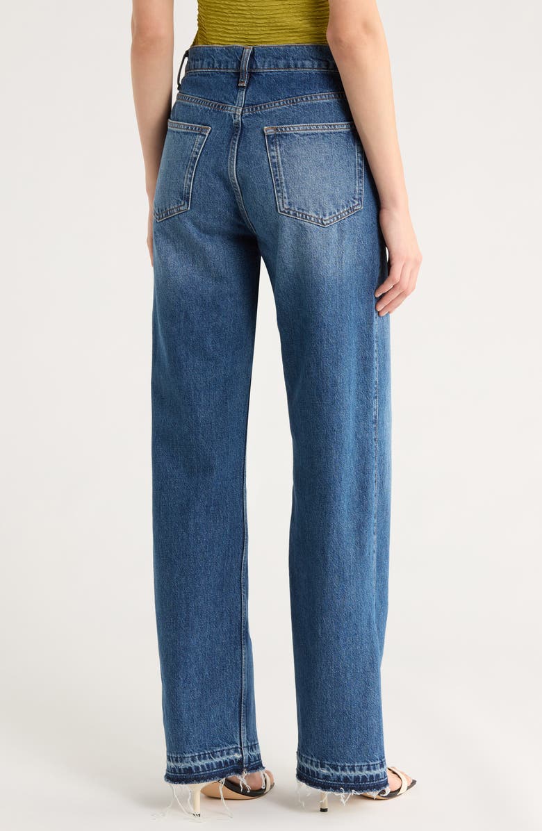 Reformation Val '90s Vented Release Hem Straight Leg Jeans, Alternate, color, Maggiore Vented Let Down Hem