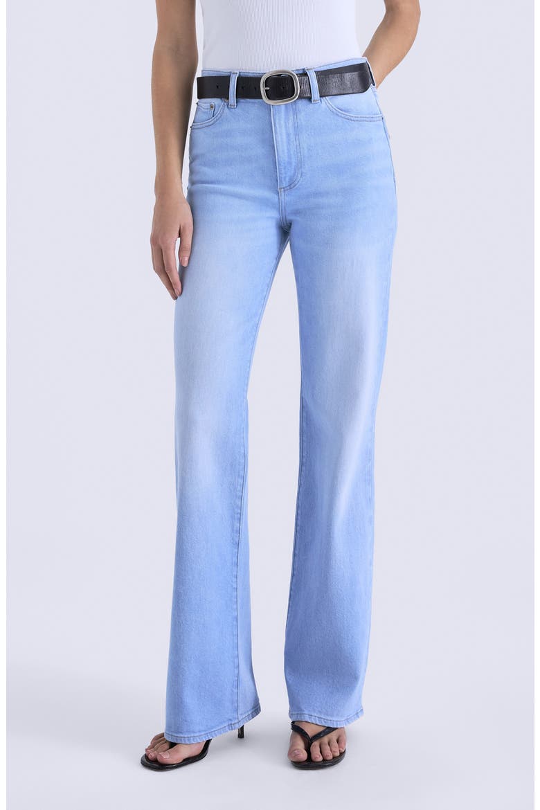Evie High Waist Slim Bootcut Jeans, Main, color, WINDSWEPT