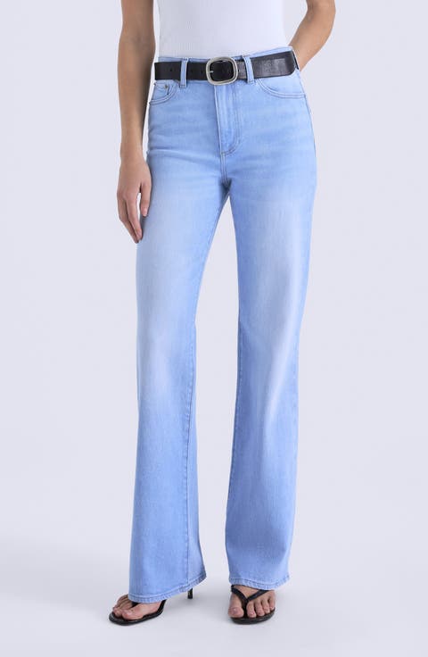 Evie High Waist Slim Bootcut Jeans (Eternity)