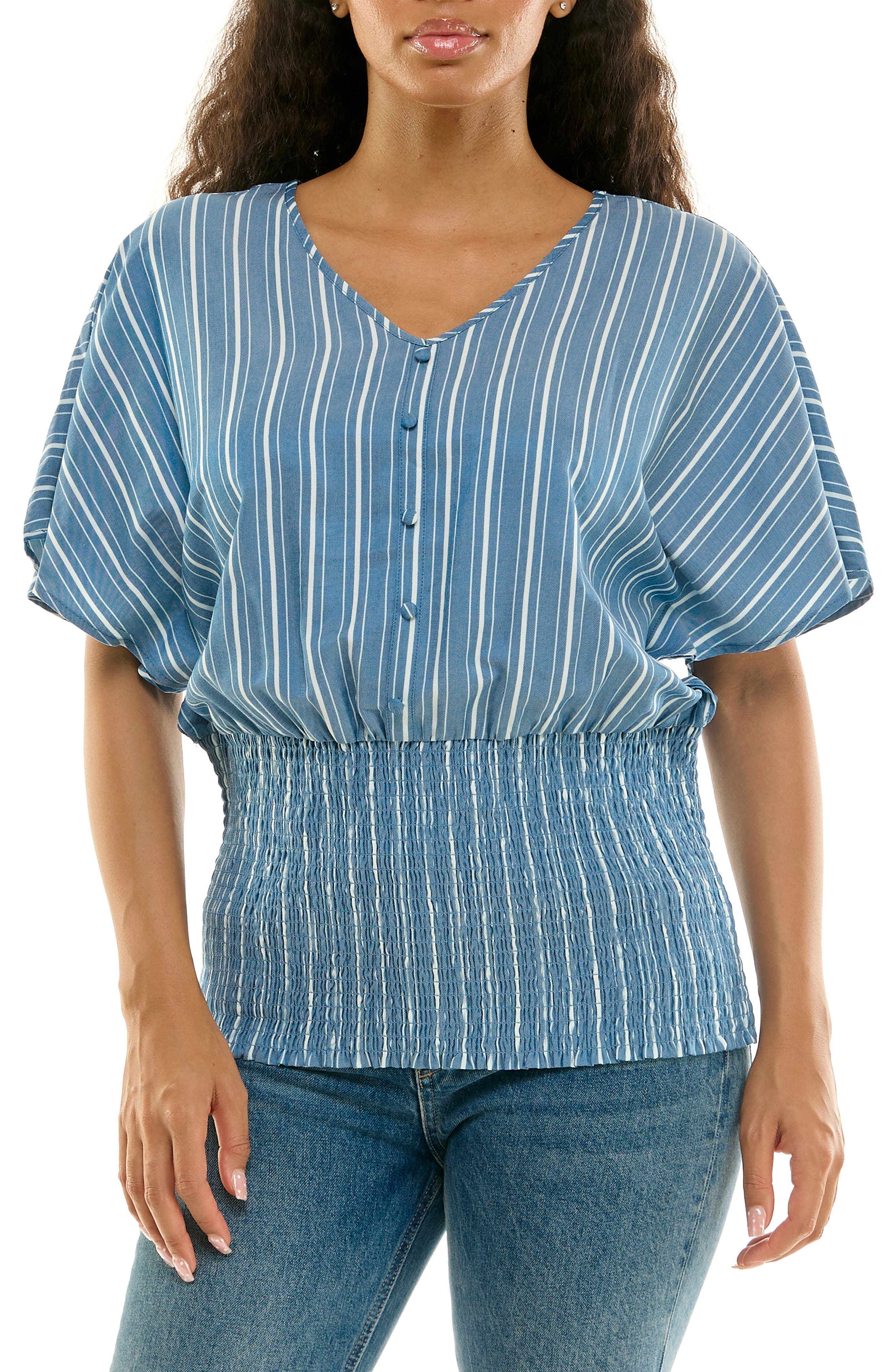 Striped Smock Top