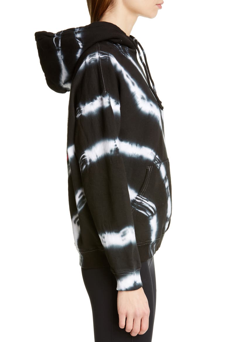 Reincarnation Graphic Tie Dye Hoodie, Alternate, color, BLACK TIE DYE