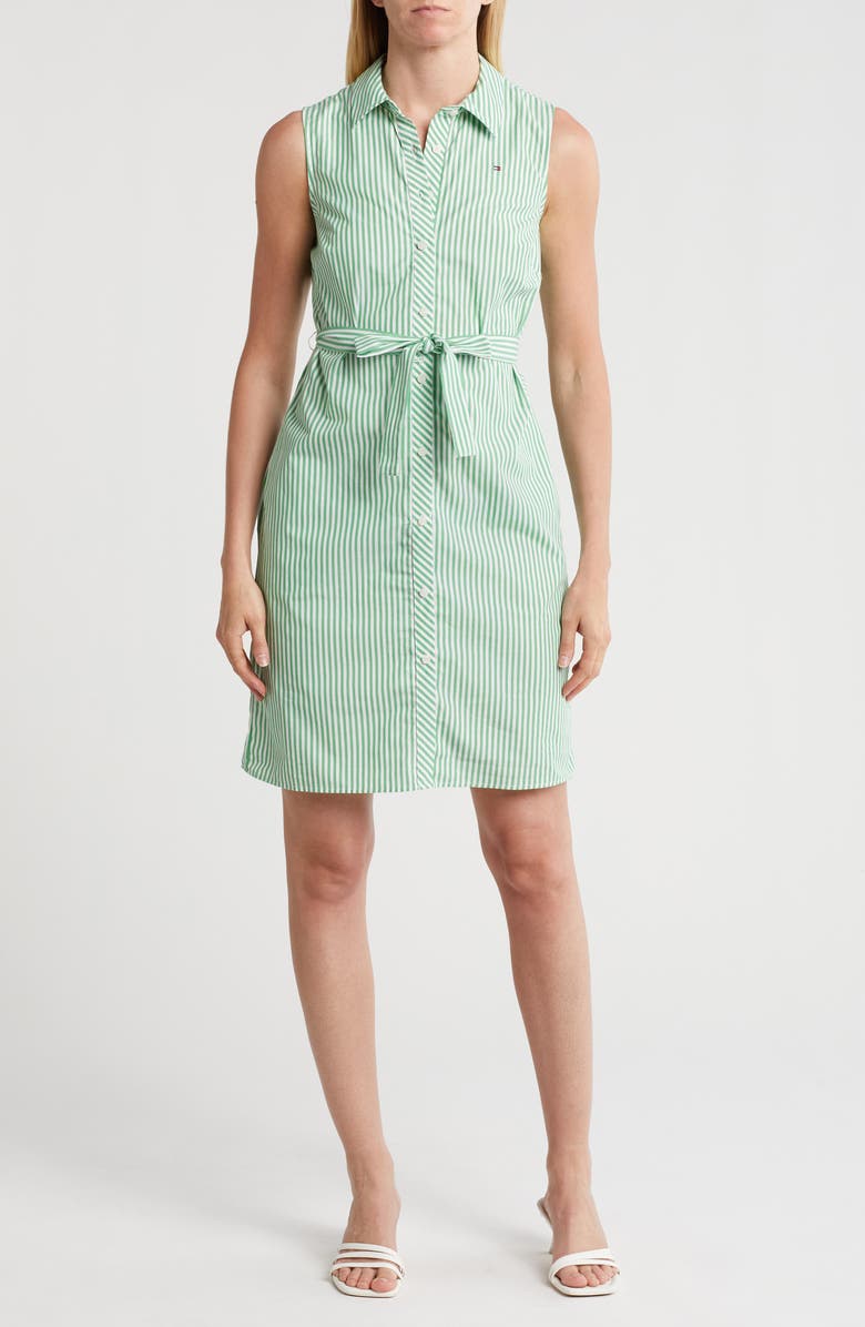Tommy Hilfiger Sleeveless Shirtdress, Main, color, 