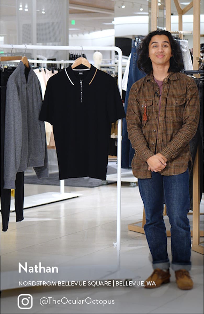 Tipped Quarter Zip Polo, sales video thumbnail