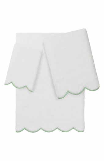 Adornia Scallop 3-Piece Towel Set