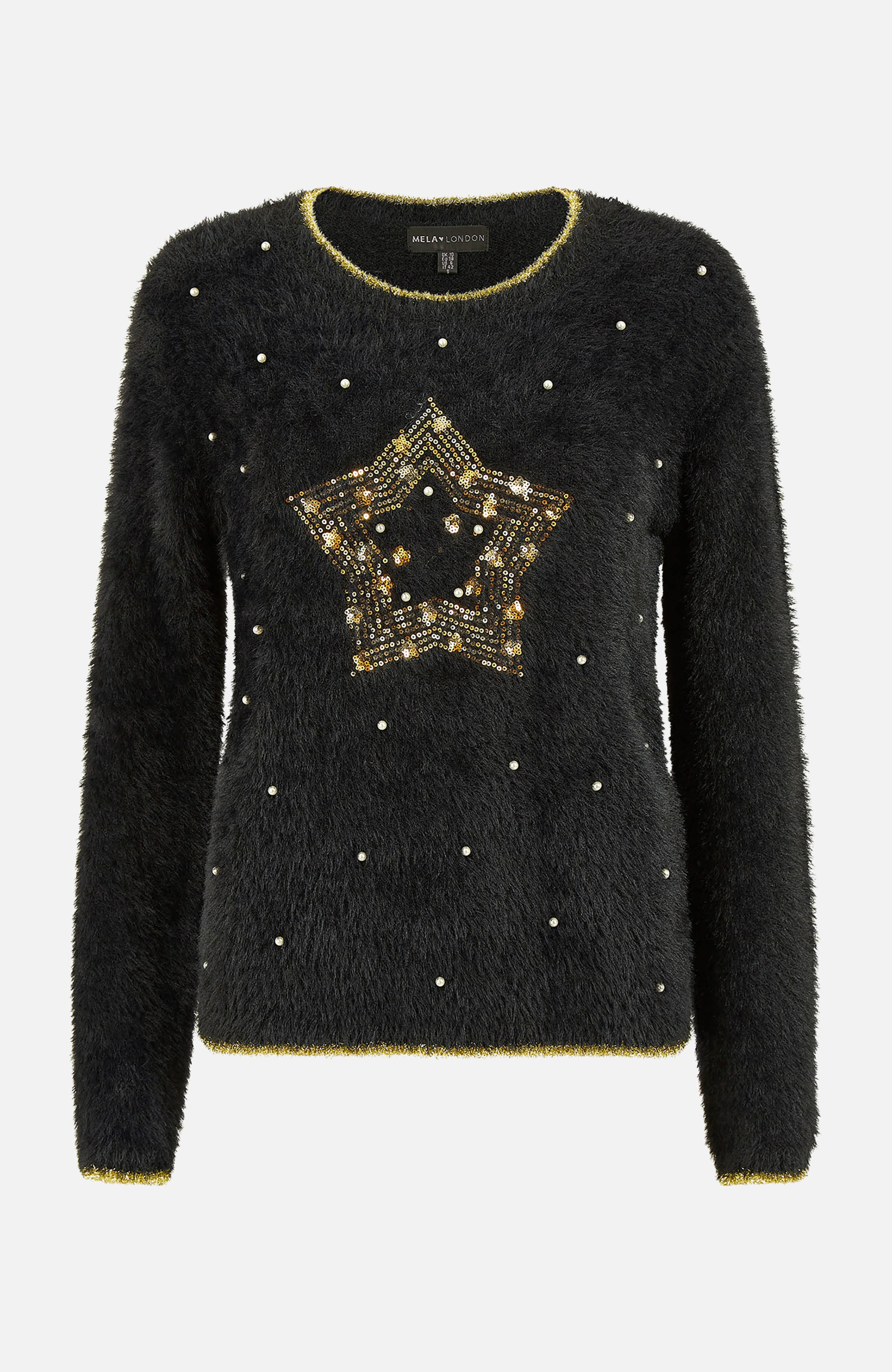 Fluffy Star Holiday Sweater - image 2