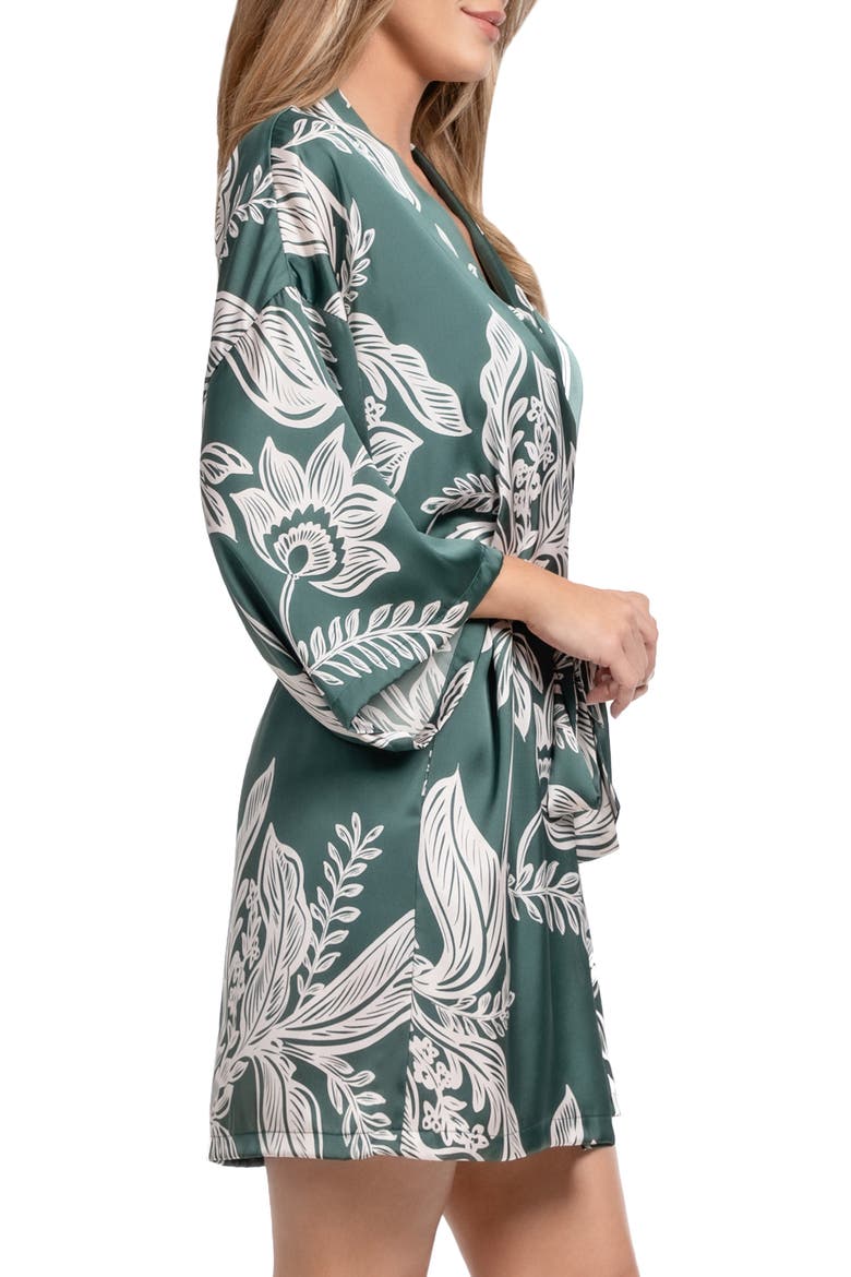 Floral Satin Wrap, Alternate, color, TEAL