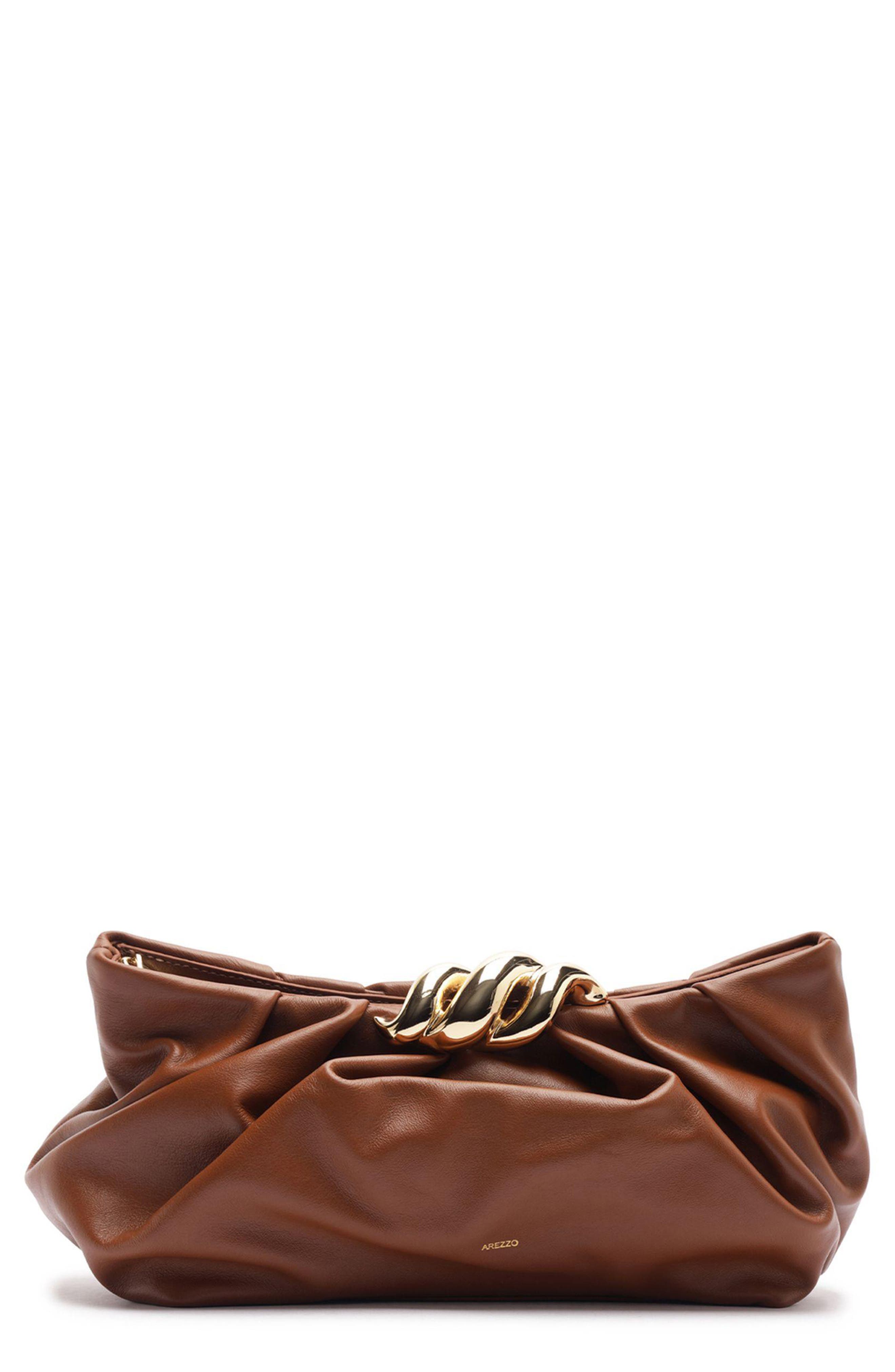 Caitlyn Medium Leather Pouch, Main, color, SOUL NATURAL