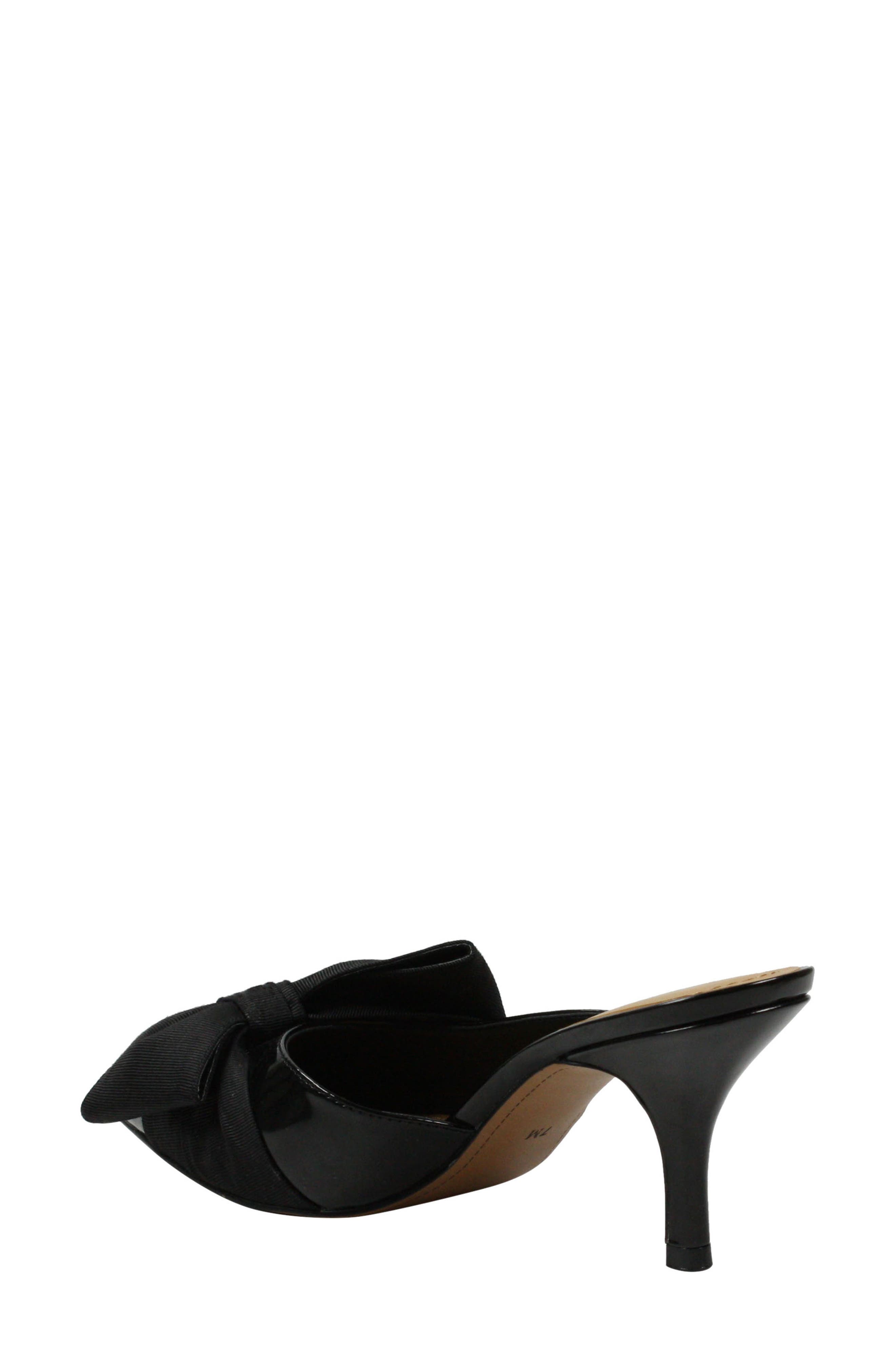 J. Reneé Elonna Asymmetrical Bow Pointed Toe Mule, Alternate, color, 