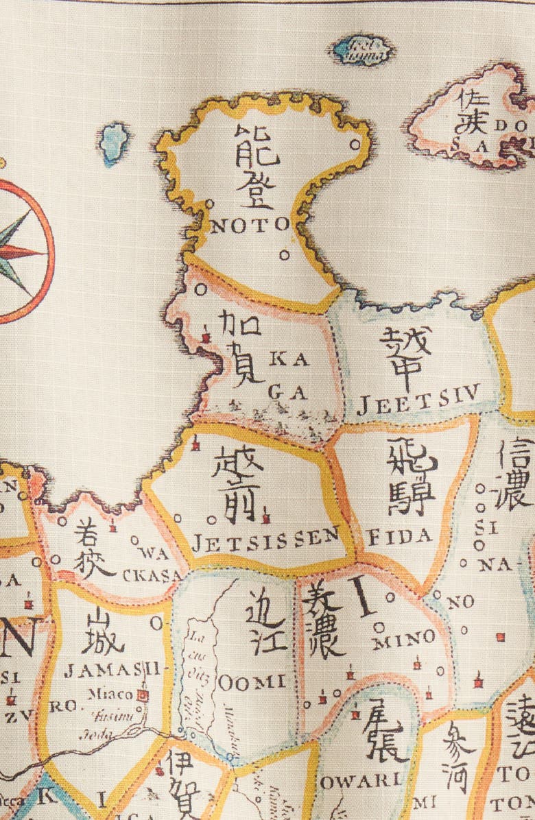 Percival Ex Libris Camp Shirt, Alternate, color, Ecru