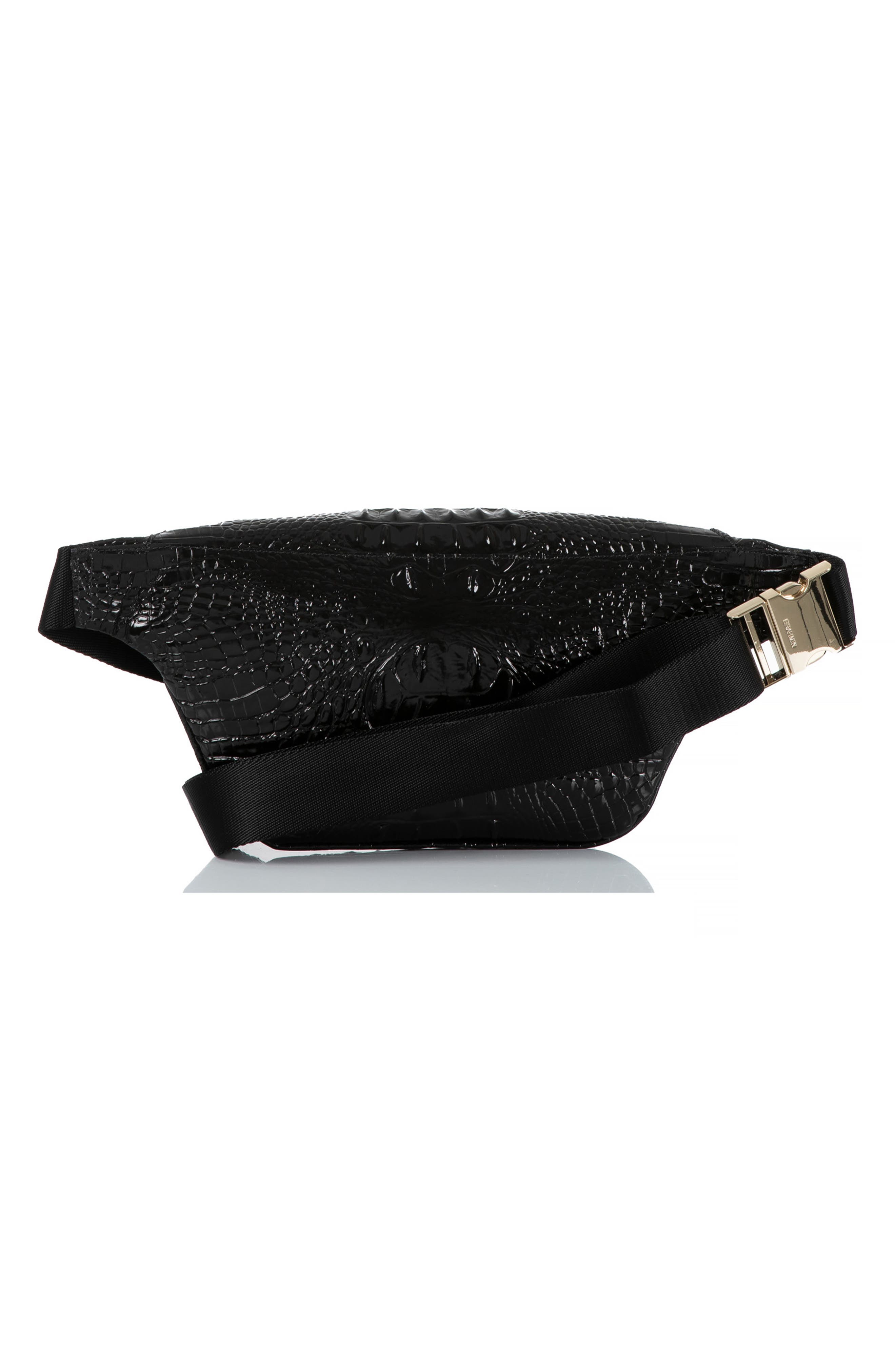 Brahmin Croc Embossed Leather Harker Belt Bag, Alternate, color, 