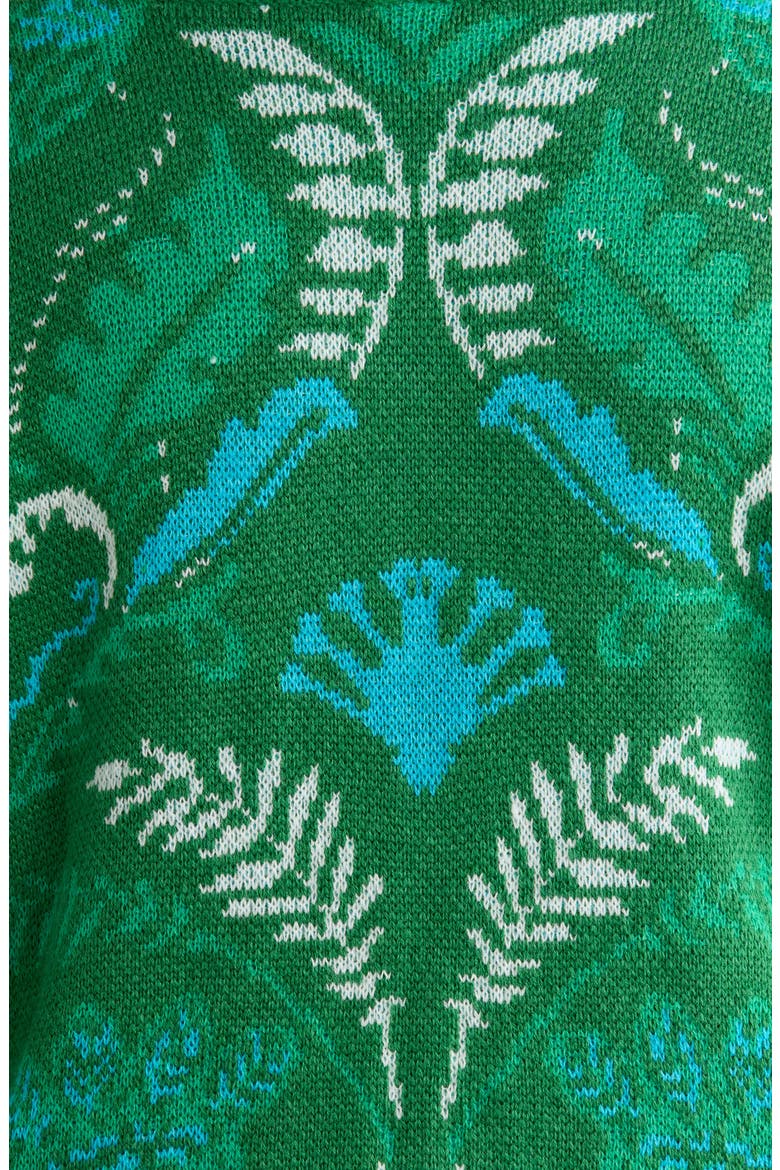 Verda Mock Neck Sweater, Alternate, color, GREEN-MULTI