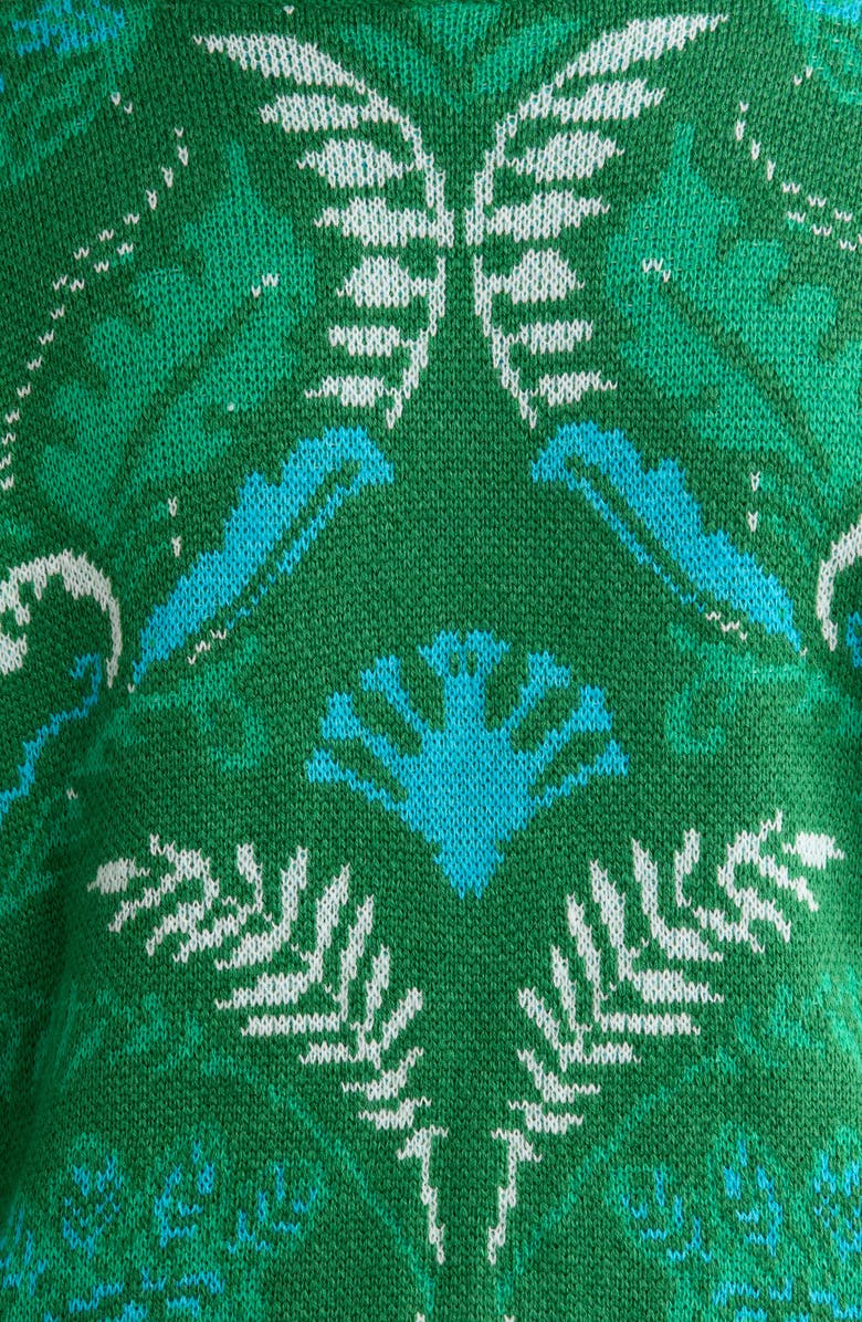 SUGARLIPS Verda Mock Neck Sweater, Alternate, color, Green-Multi