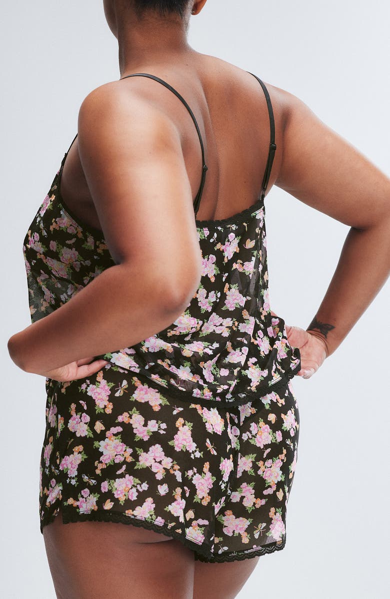 SAVAGE X FENTY Mesh Sleep Camisole, Alternate, color, Black Caviar