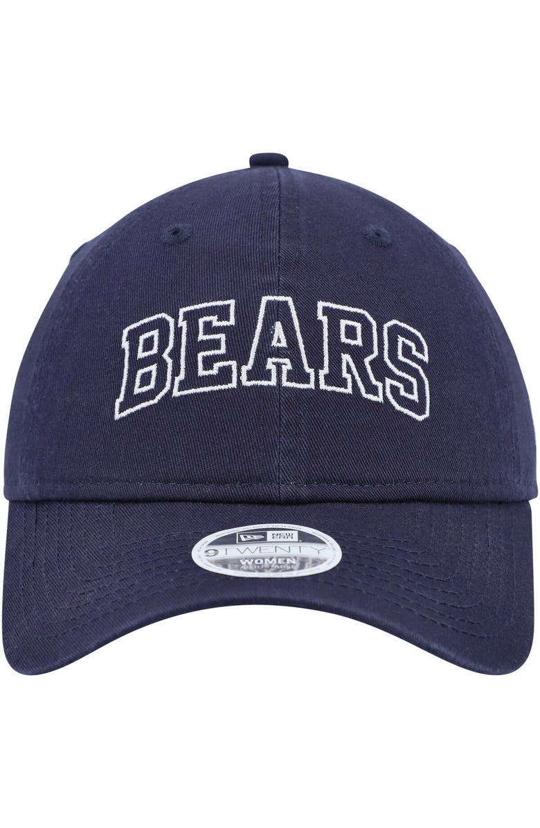 New Era Women's New Era Navy Chicago Bears Collegiate 9TWENTY Adjustable Hat, Alternate, color, 