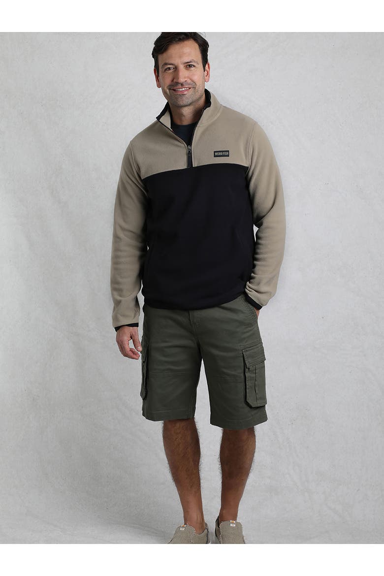 Tristan 1/4 Zip Microfleece, Main, color, Flint Stone
