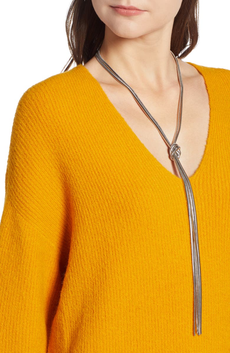 Something Navy Low Neckline Slouchy Pullover, Alternate, color,