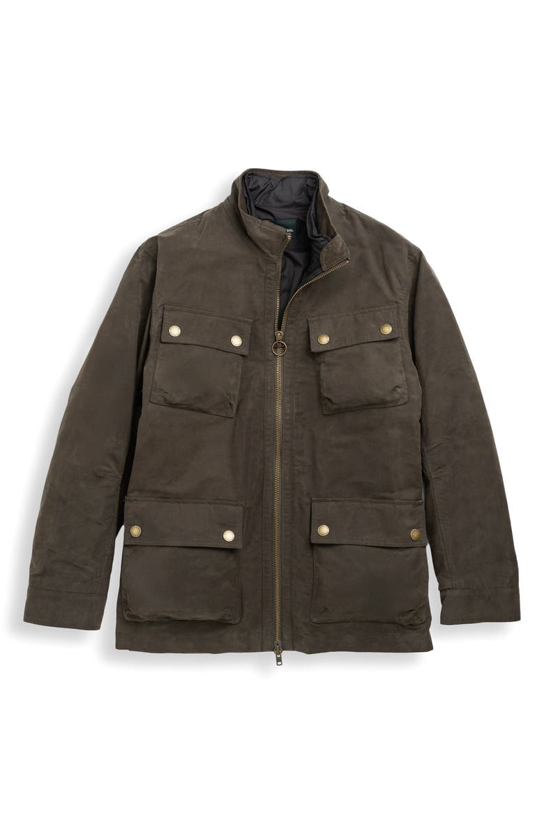 Rodd & Gunn Aberdeen Field Jacket with Removable Interior Liner Jacket, Alternate, color, Deep Olive