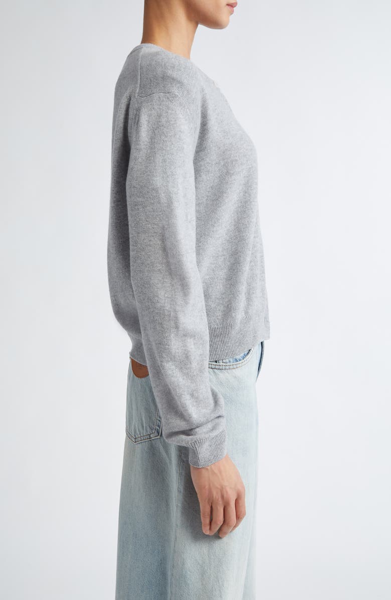 NACKIYÈ Classic Cashmere Cardigan, Alternate, color, Gris