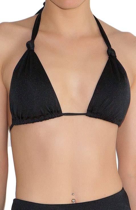 Isabella Triangle Adjustable Halterneck Ties Bikini Top