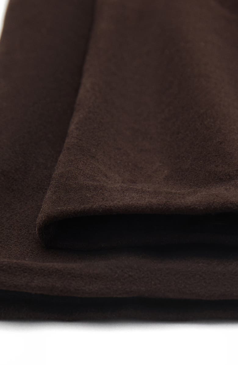 MANGO Selection Suede Opera Gloves, Alternate, color, Chocolate