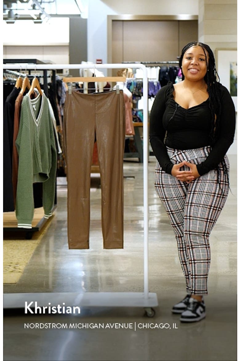 Katherine Faux Leather Toothpick Leggings video