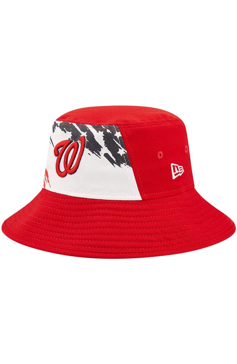 New Era Men's New Era Red Washington Nationals 2022 4th of July Bucket Hat, Main, color, Red