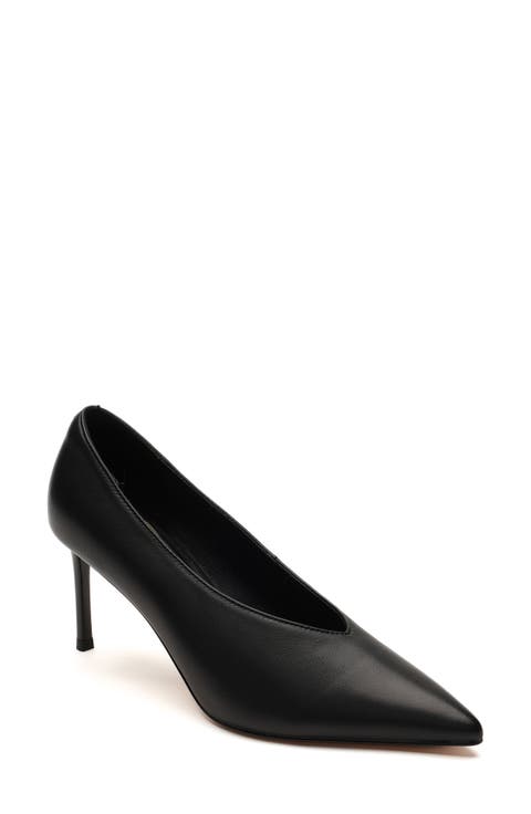 Perfecto Pointed Toe Faux Leather Pump