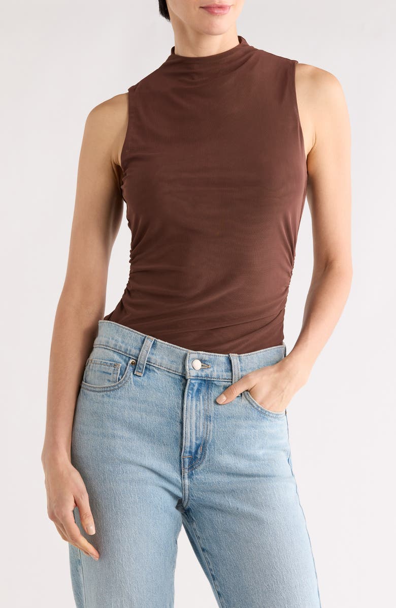 SUNDAY EDITION Mesh Top, Main, color, Brown