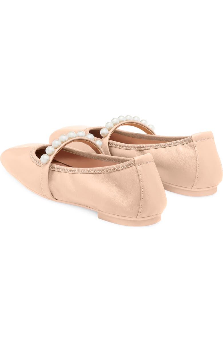 Stuart Weitzman Goldie Ballet Flat, Alternate, color, Poudre Lacquered Nappa