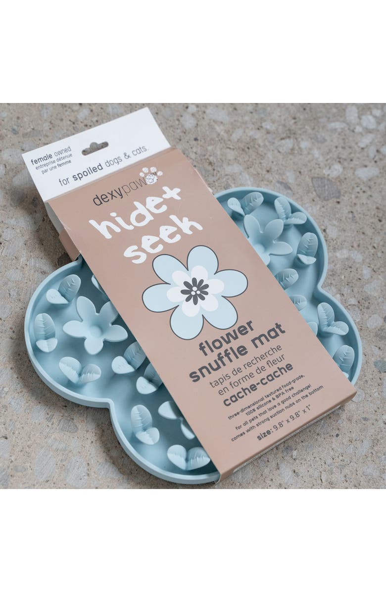 Dexypaws Enrichment Snuffle Mat Textured Dog Feeding Pad, Alternate, color, Blue