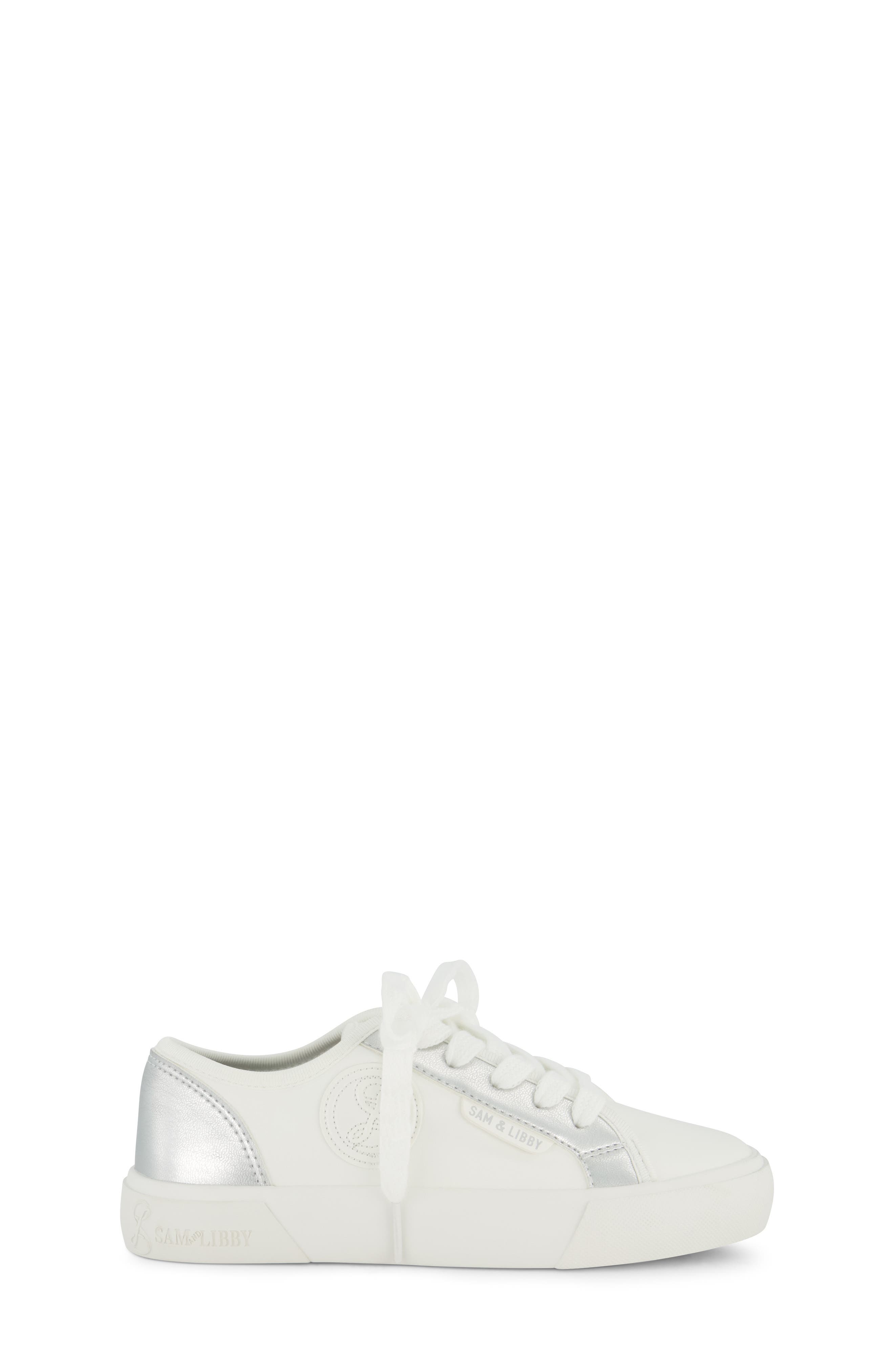 SAM & LIBBY Kids' Davie Dina Sneaker, Alternate, color, Silver
