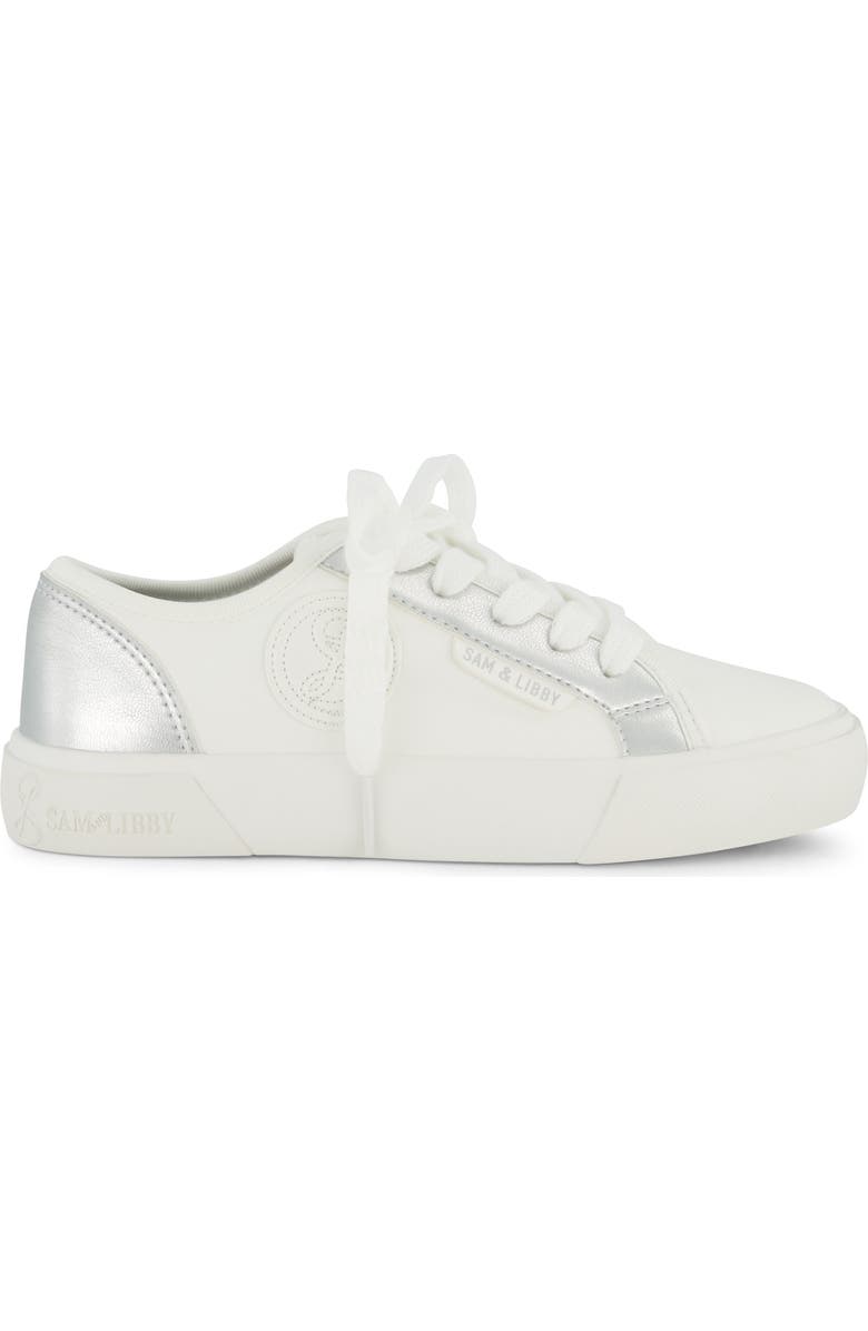 SAM & LIBBY Kids' Davie Dina Sneaker, Alternate, color, Silver