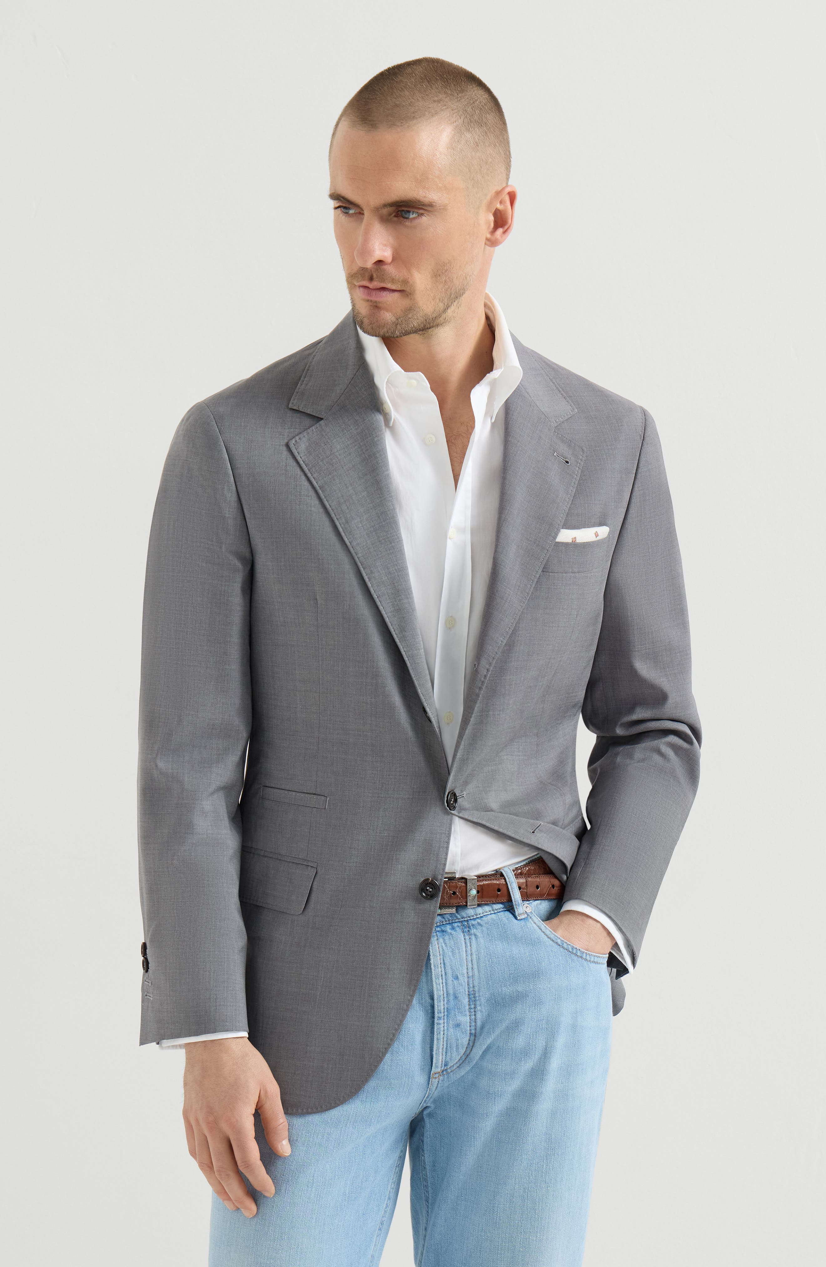 Deconstructed jacket in lightweight canvas - image 2