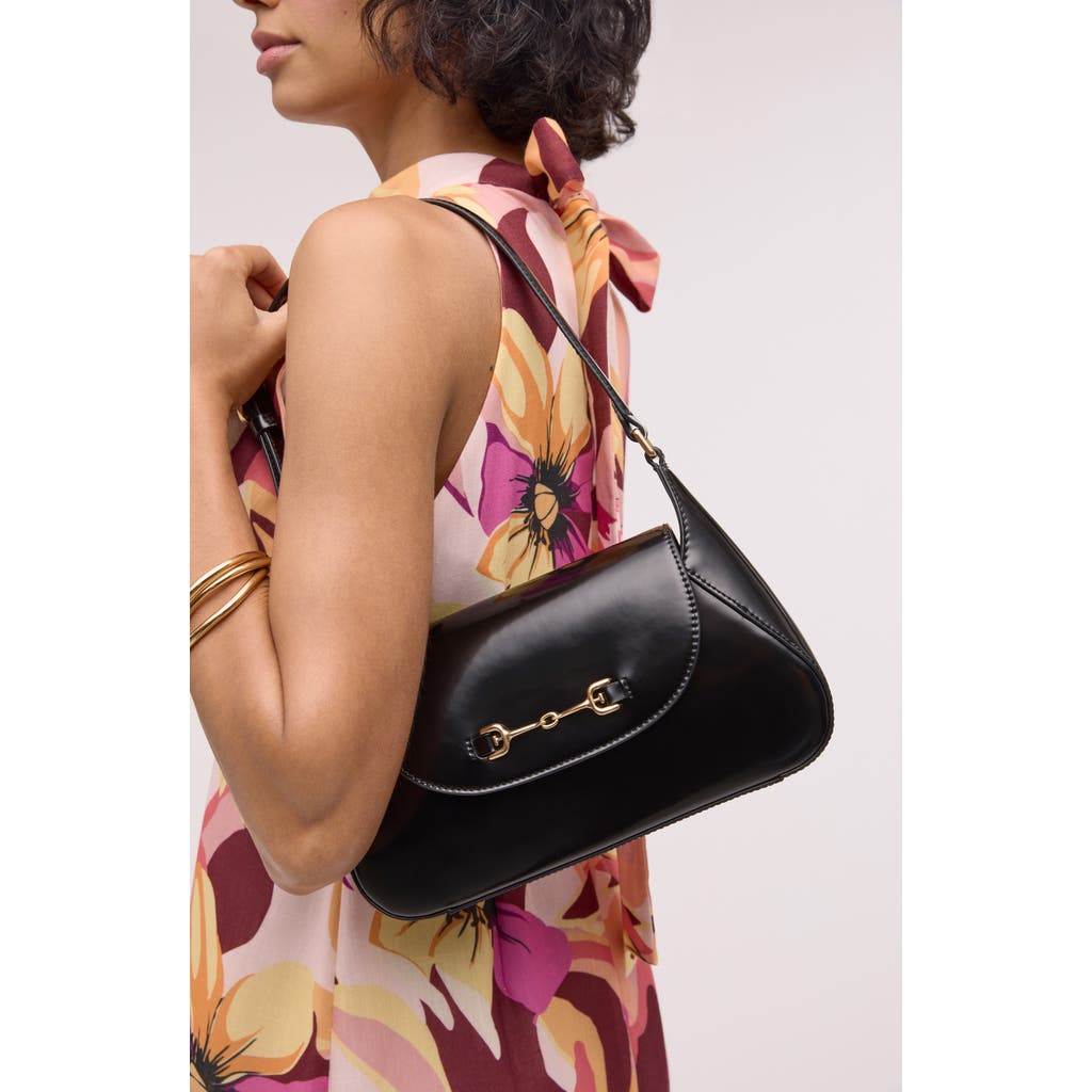 SAM EDELMAN SAM EDELMAN LORAINE FLAP LEATHER SHOULDER BAG
