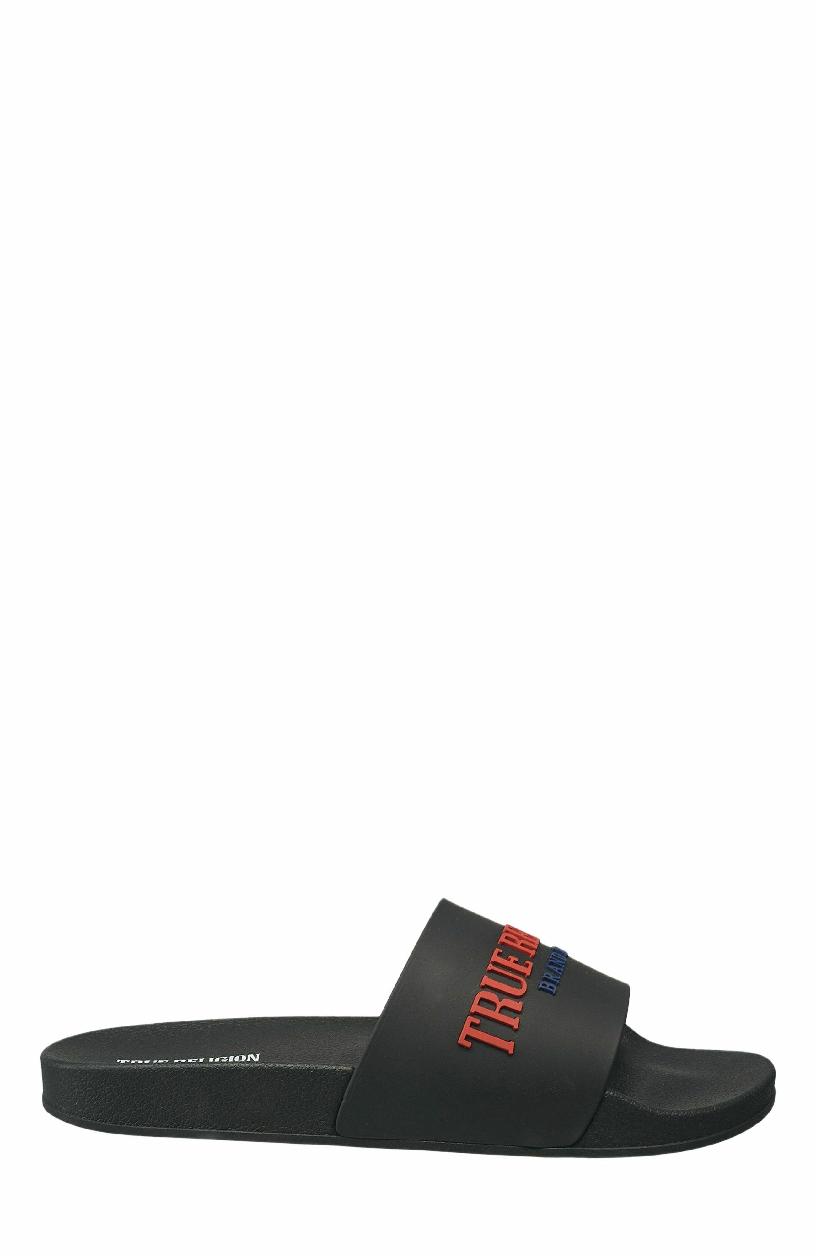 True Religion Weezy Slide, Alternate, color, Black