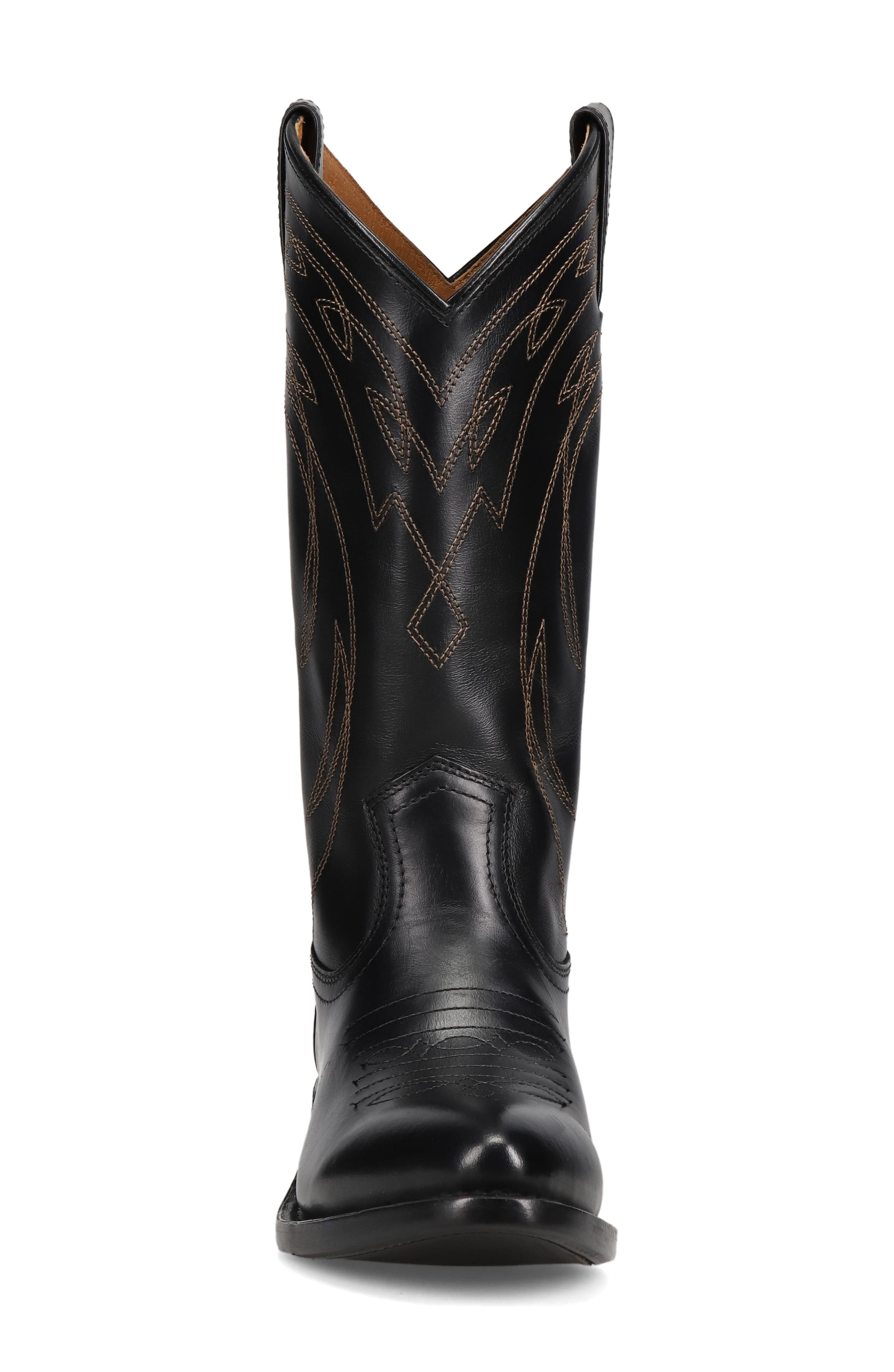 Frye Billy Western Boot, Alternate, color, Black
